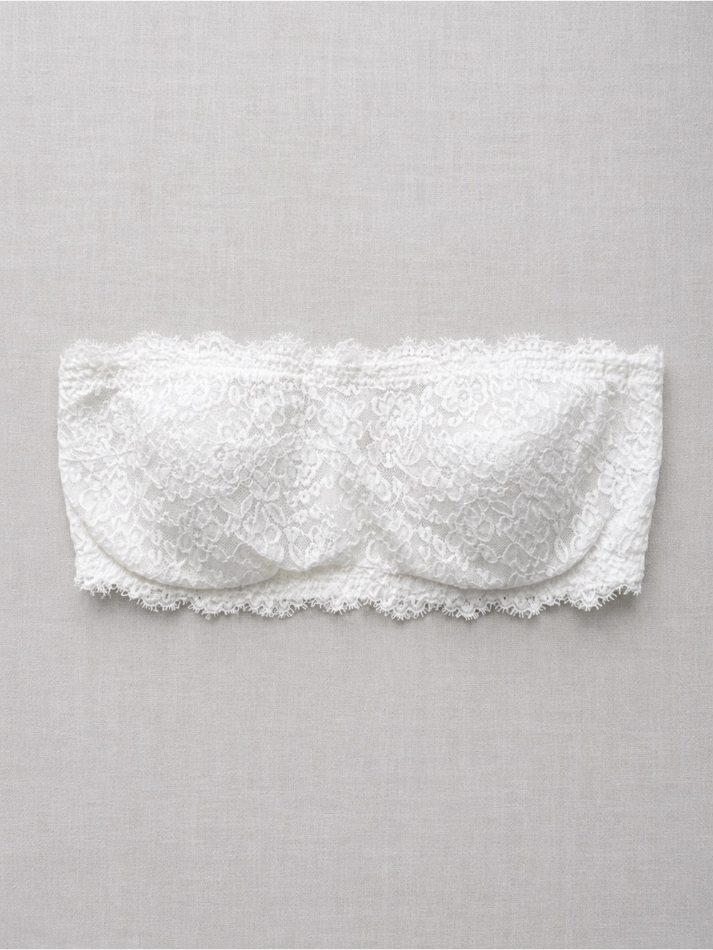 🍒3/33$ 🦅aerie White Lace Strapless Bandeau Bralette
